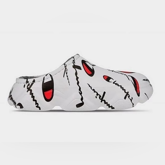 CHAMPION SUPER MELLOW WARPED SANDALS SLIP ON white youth kids NWT‎ - Picture 3 of 7